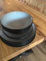 Serviesset Jay Hill - 12 delig bruin/blauw, Ophalen, Gebruikt, Bord(en), Effen