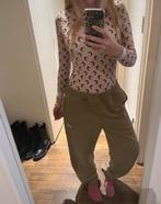 Stüssy khaki baggy sweatpants | size small, Ophalen of Verzenden, Zo goed als nieuw, Stüssy, Groen