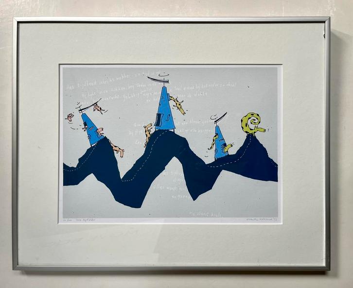 Katrien Holland 1997 Litho Het tijdbeest, Antiek en Kunst, Kunst | Litho's en Zeefdrukken, Ophalen of Verzenden
