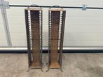 2 cd rekken metaal met rotan, Ophalen, Zo goed als nieuw, Metaal, Cd's