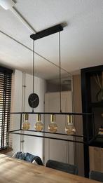 industriele hanglamp incl 4 lichtbollen, Ophalen, Zo goed als nieuw, Metaal, Minder dan 50 cm