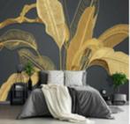 fotobehang 3 x 2 m bananen plant, Ophalen, Minder dan 10 m², Bruin, Japandi