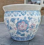 Brocante chinese bloempot, Tuin en Terras, Bloempotten, 25 tot 40 cm, Rond, Ophalen of Verzenden, Zo goed als nieuw