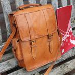 Prachtige leren vintage schoudertas, Sieraden, Tassen en Uiterlijk, Tassen | Schoudertassen, Ophalen of Verzenden, Gebruikt, Bruin