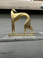 mooi messing beeldje windhond hazewindhond, Ophalen of Verzenden