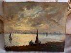 19 eeuws olieverf schilderij, Antiek en Kunst, Ophalen of Verzenden