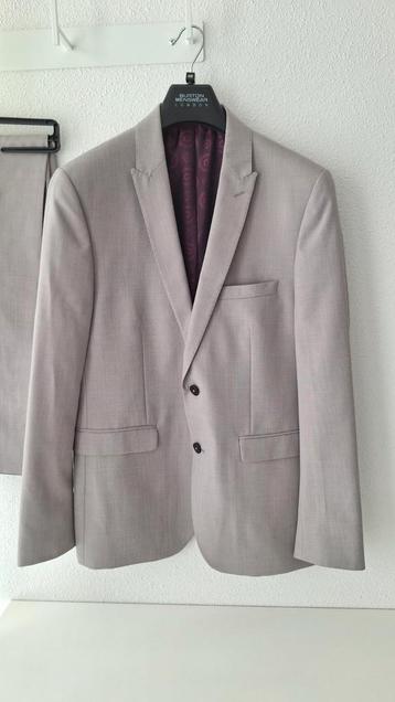 Lichtgrijs pak Burton Menswear London Slim fit maat 50 beschikbaar voor biedingen