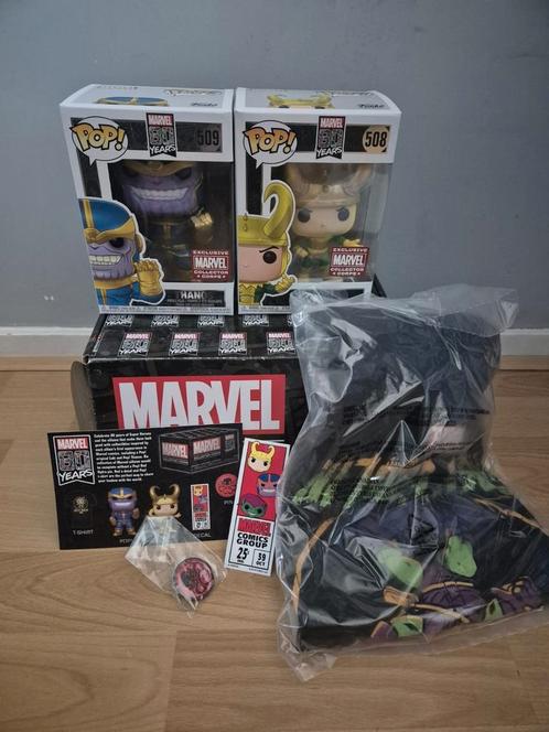 Funko Pop Marvel 80 Years pakket Thanos Loki, Verzamelen, Poppetjes en Figuurtjes, Nieuw, Ophalen of Verzenden