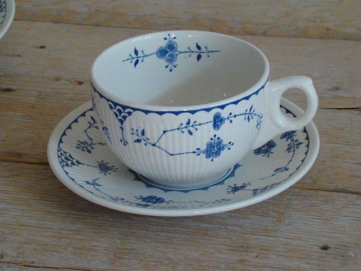 Servies, Furnivals Limited, trade mark England DENMARK, gaaf, Antiek en Kunst, Antiek | Servies los, Ophalen of Verzenden