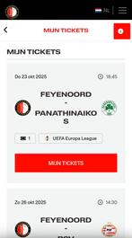 Feyenoord - Panathinaikos GELE ZIJDE, Eén persoon