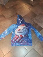 Kersttrui met sneeuwpop print, Kleding | Dames, Truien en Vesten, Maat 38/40 (M), Blauw, Ophalen of Verzenden, Zo goed als nieuw