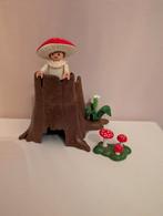 Playmobil poppetje in boomstam met paddestoelen, Ophalen of Verzenden, Zo goed als nieuw, Complete set