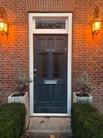 Authentieke Hardhouten Voordeur 206x97x4, Doe-het-zelf en Verbouw, Deuren en Horren, Ophalen, Gebruikt, 80 tot 100 cm, Buitendeur