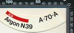 Sticker: Aga - Argon N39 - A-70-A, Verzamelen, Ophalen of Verzenden, Zo goed als nieuw, Bedrijf of Vereniging