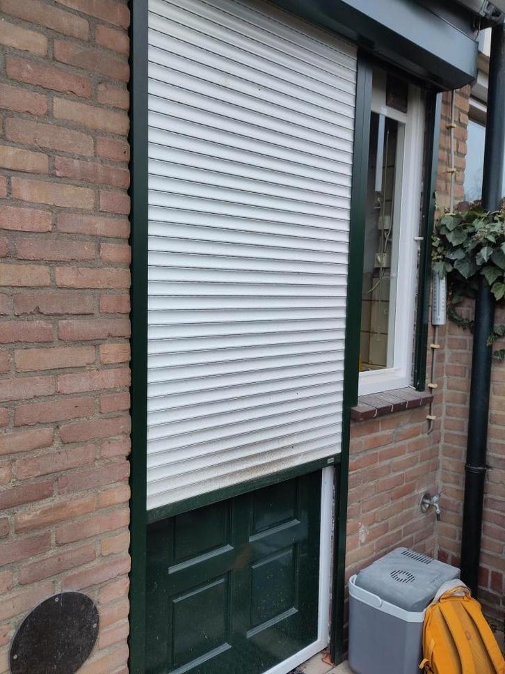 Rolluiken ramen en deur, Doe-het-zelf en Verbouw, Rolluiken, Gebruikt, 200 cm of meer, 200 cm of meer, Wit, Elektrische bediening