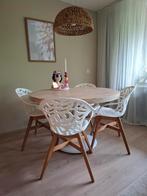 4 IKEA Eetkamerstoelen Angrim, Huis en Inrichting, Ophalen, Kunststof, Wit, Zo goed als nieuw