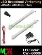 LED profiel strip SET 2x 25cm Broedkooi Kweekkooi Vogelkooi, Dieren en Toebehoren, Ophalen of Verzenden, Nieuw, Aluminium, Broedkooi of Kweekkooi