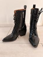 Chloé Rylee lace up leren laarzen, Kleding | Dames, Ophalen of Verzenden, Zo goed als nieuw, Zwart, Hoge laarzen