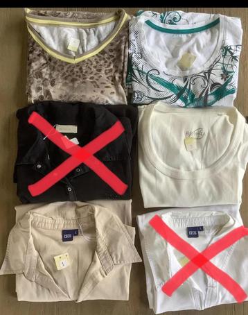 verschillende Dames t-shirts korte mouw maat L€2,00 per stuk beschikbaar voor biedingen