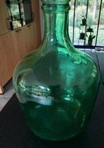 Grote groene fles - puntgaaf, Ophalen, Minder dan 50 cm, Groen, Glas