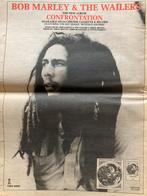Paginagrote A3 advertentie BOB MARLEY Confrontation release, Ophalen of Verzenden