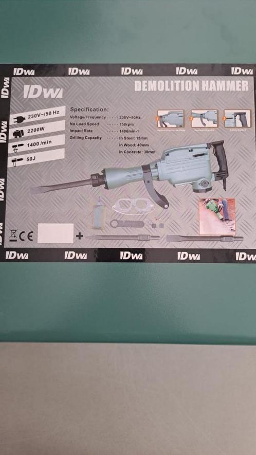 klopboor IDW, Doe-het-zelf en Verbouw, Gereedschap | Boormachines, Nieuw, Boor- en/of Breekhamer, 600 watt of meer, Ophalen of Verzenden