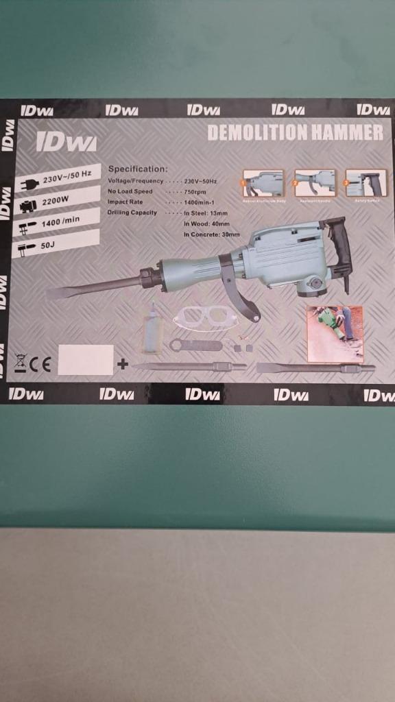 Sloophamer, Doe-het-zelf en Verbouw, Gereedschap | Boormachines, Nieuw, Boor- en/of Breekhamer, 600 watt of meer, Ophalen of Verzenden