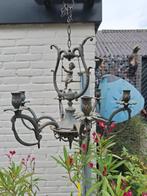 Antieke hang kandelaar met engel op een schommel, Antiek en Kunst, Ophalen, Koper of Brons