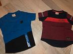 Stoere Retour denim shirts blauw/zwart mt 3 rood/blauw mt 4, Kinderen en Baby's, Kinderkleding | Maat 98, Ophalen of Verzenden