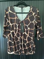 Stijlvol shirt Iz Naiz bruin/zwart 36/38 -nieuw-, Bruin, Verzenden, Lange mouw, Maat 36 (S)