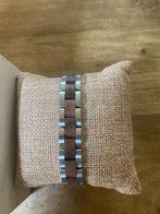 Luxe Herenarmband RVS & notenhout incl Geschenkdoos Nieuw, Ophalen of Verzenden, Nieuw, Staal