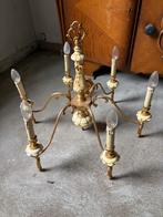 Vintage kroonluchter met 6 armen, Ophalen of Verzenden, Gebruikt, Metaal