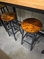 Bartafel met 4krukken, Huis en Inrichting, Tafels | Statafels, Ophalen, Zo goed als nieuw