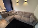 Hoekbank ribbelstof, Huis en Inrichting, Banken | Bankstellen, Ribbelstof, 100 tot 125 cm, Hoekbank, 300 cm of meer