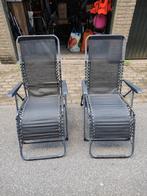 2 Relaxstoelen / Ligstoelen Tuinstoelen, Ophalen, Gebruikt, Metaal, Verstelbaar