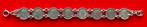 Zilveren armband met 8 dubbeltjes Wilhelmina, Ophalen, Setje, Zilver, 10 cent