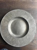 Tinnen wandbord , les potstainiers , hutois, Antiek en Kunst, Antiek | Tin, Ophalen