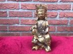 oud bronzen beeld, Boddhisattva Guanyin, Sino-Tibetaans, Antiek en Kunst, Antiek | Koper en Brons, Ophalen of Verzenden, Brons