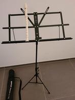 Muziekstandaard + Blokfluit - Opvouwbaar & Apart te Koop, Ophalen of Verzenden, Zo goed als nieuw, Muziekstandaard