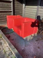 Rode leren lounch stoelen, Huis en Inrichting, Stoelen, Ophalen, Gebruikt, Twee, Leer