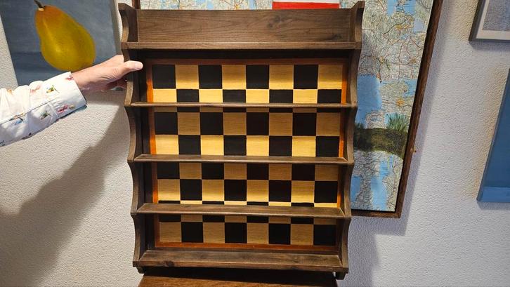 Groot Chinees schaakspel in hangkast, Hobby en Vrije tijd, Schilderen, Gebruikt, Overige typen, Ophalen of Verzenden