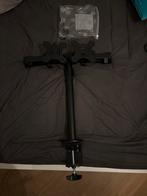 Monitor arm voor 2 schermen, Ophalen, Gebruikt, In diepte verstelbaar