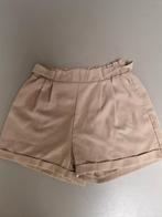 Guts & Gusto kort bandplooien broekje MT s/m, Kleding | Dames, Broeken en Pantalons, Ophalen of Verzenden, Zo goed als nieuw, Beige