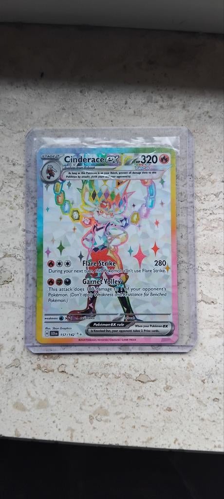 Cinderace EX Pokémon kaart, perfecte conditie, Ophalen of Verzenden