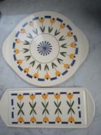 Vintage taartschaal cakeschaal serveerbord Grünstadt Keramik, Gebruikt, Ophalen of Verzenden, Schaal of Schalen, Overige stijlen