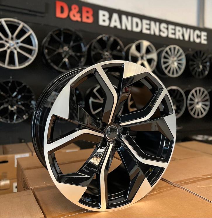 22 23 inch Rsq8 look velgen 5x112 audi q5 q7 sq8 rs6 e-tron, Auto-onderdelen, Banden en Velgen, Velg(en), Zomerbanden, Overige maten
