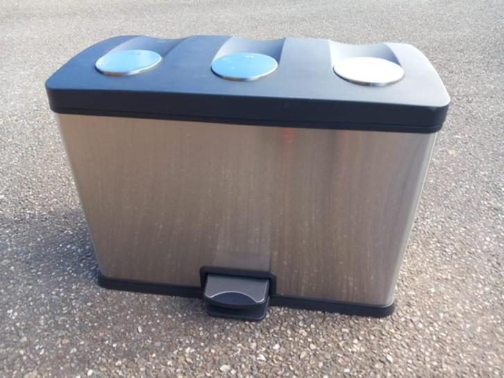 EKO Afvalbak Recycling Prullenbak z.g.a.n, Huis en Inrichting, Woonaccessoires | Prullenbakken, Nieuw, Rvs, Minder dan 50 cm, 40 liter of meer