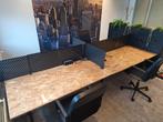 Bureaublok 4x bureaus 160x80 evt incl toebehoren, Huis en Inrichting, Bureaus, Ophalen