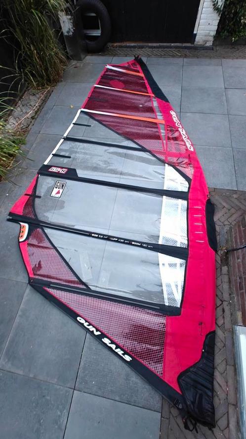 Gunsails GS-R 5.6 met zeilzak GSR, Watersport en Boten, Windsurfen, Gebruikt, Zeil, Minder dan 250 cm, 5 tot 7 m², Ophalen