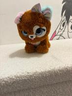 Schattige Bruine Hond Knuffel met Strik, Ophalen of Verzenden, Zo goed als nieuw, Hond